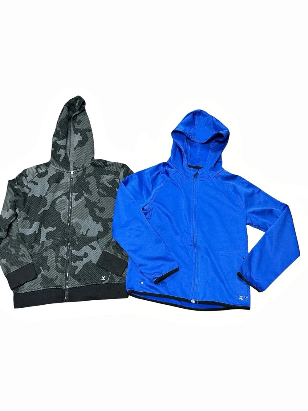 Xersion Kids Hooded Jackets Blue & Gray